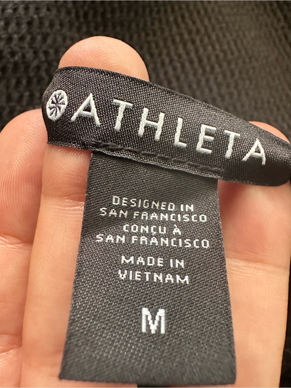 Athleta Tranquil Waffle Hoodie Cotton Knit Cropped Sweatshirt Size M Athleisure - Picture 3 of 7